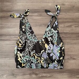 Free People Floral Reversible Tank